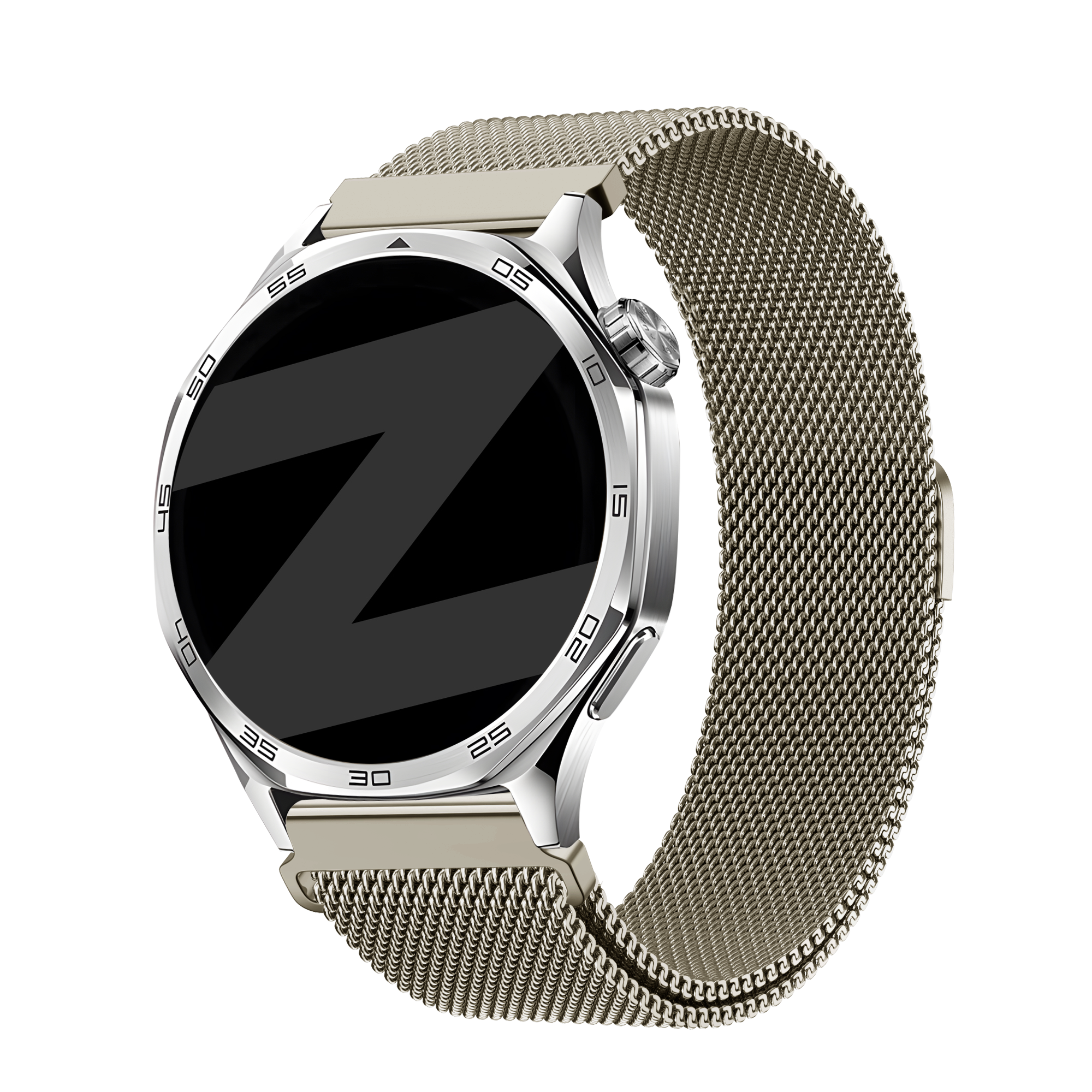 Bandz OnePlus Watch 'One Push' Milanese Strap (Titanium)