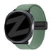 Bandz Samsung Galaxy Watch 8 - 44mm Magnetic Braided Strap (Pine Green)