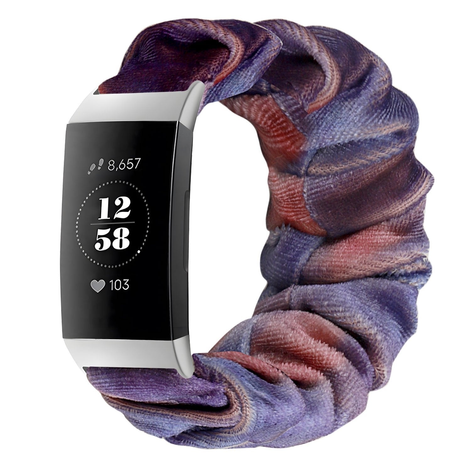 Fitbit Charge Scrunchie Strap (Blue Pink Mix)
