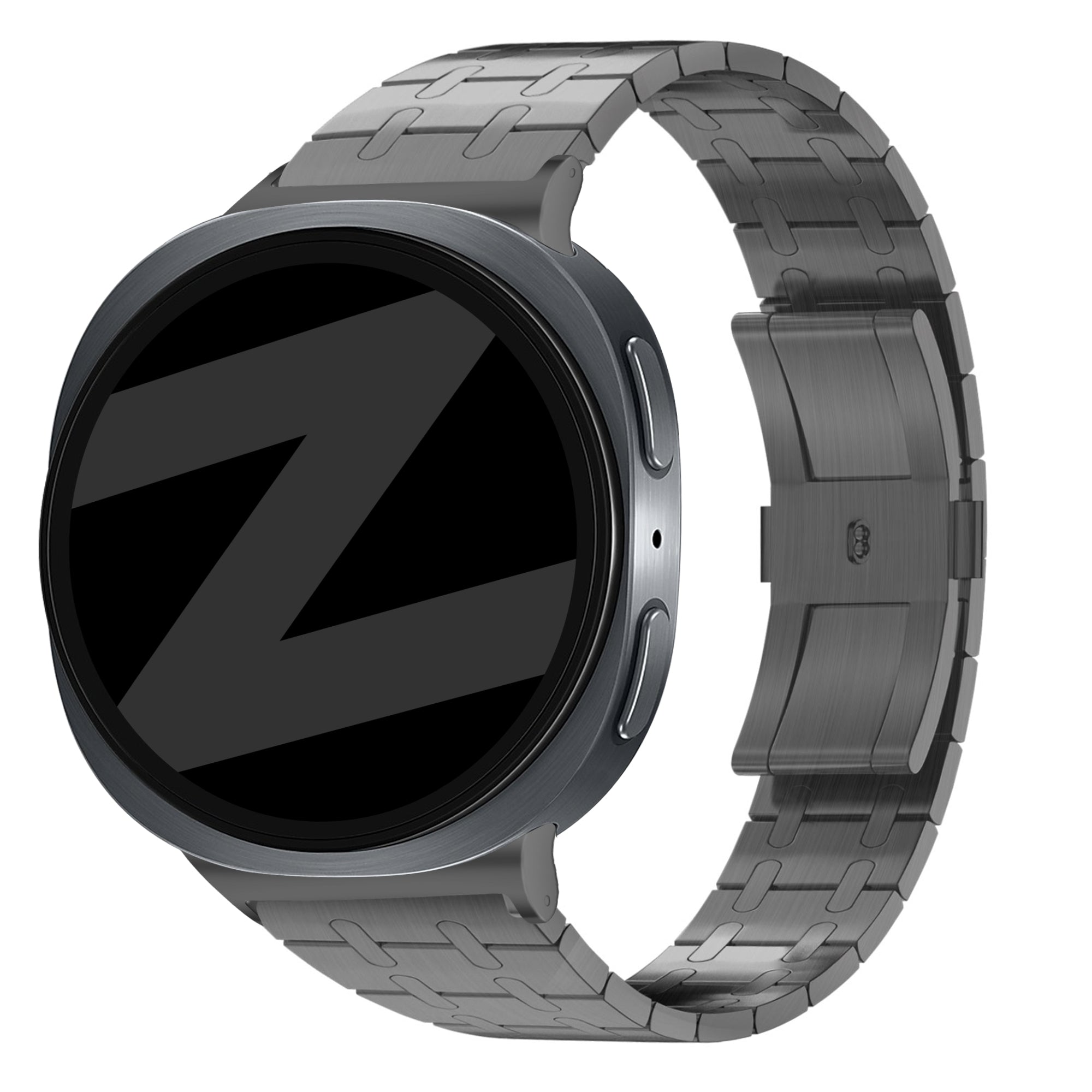 Bandz Samsung Galaxy Watch 8 - 44mm Steel Strap 'Royal' (Black)