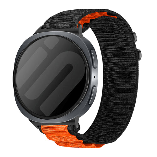 Samsung Galaxy Watch 8 - 44mm Alpine Strap (Black/Orange)