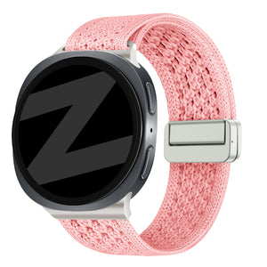 Bandz Samsung Galaxy Watch 8 - 44mm Vintage Nylon Strap (Pink)
