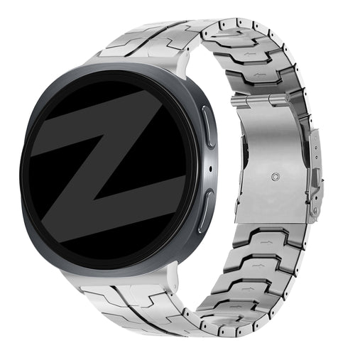 Bandz Samsung Galaxy Watch 8 Classic Titanium Strap 'Iron' (Silver)