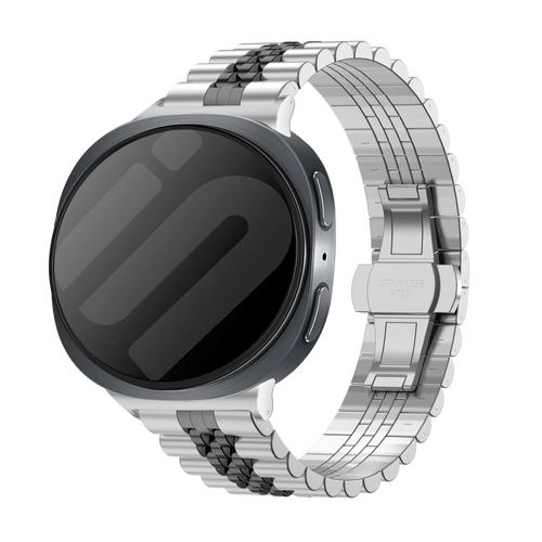 Samsung Galaxy Watch 8 Classic Jubilee Steel Strap (Silver/Black)