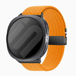 Samsung Galaxy Watch 8 - 44mm Braided Strap with P-Buckle (Orange)