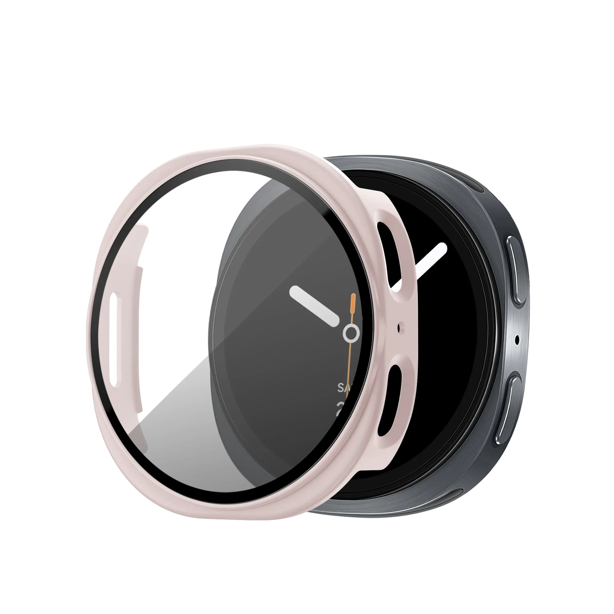 Bandz Samsung Galaxy Watch 8 - 40mm PC Cover with Glass (Pink)