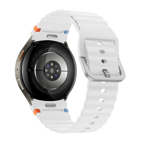 Bandz Samsung Galaxy Watch 5 - 44mm Wave Strap 'Easy Fit' (White)