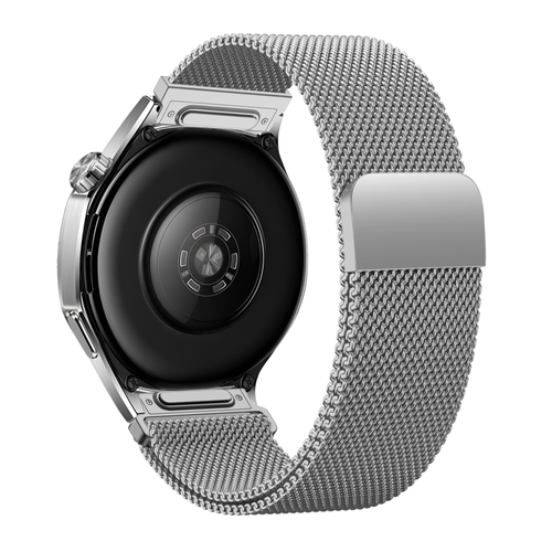 Bandz Polar Grit X 'One Push' Milanese Strap (Silver)