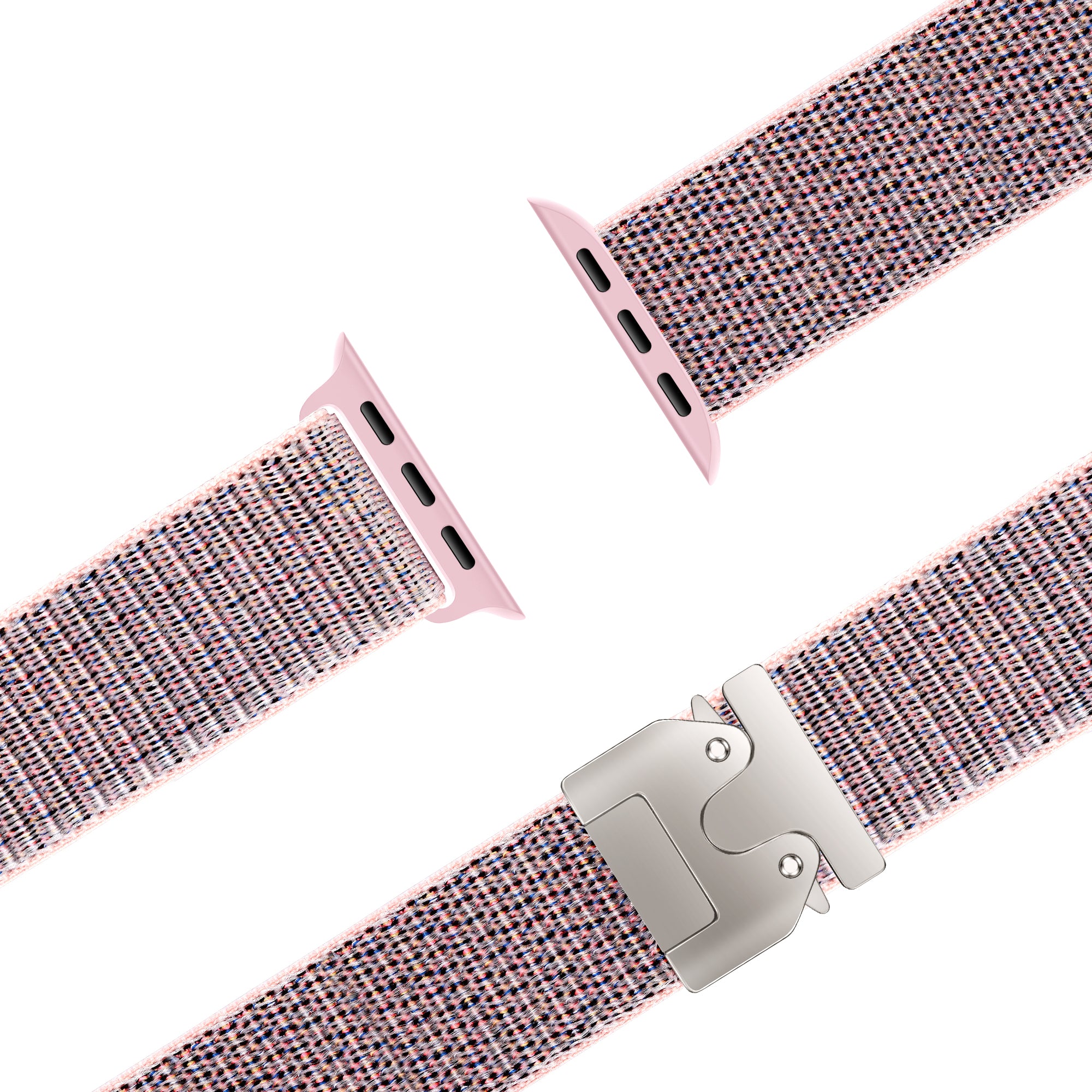 Bandz Apple Watch Nylon Strap 'Classic' with P-Buckle (Pink Sand)