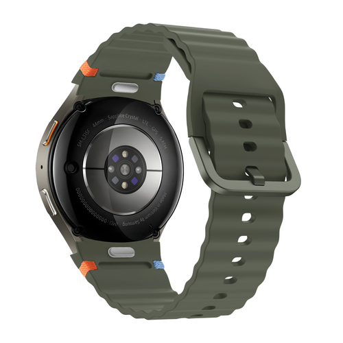 Bandz Samsung Galaxy Watch 7 - 40mm Wave Strap 'Easy Fit' (Green)