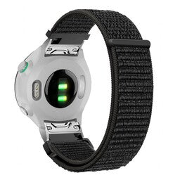 Bandz Garmin Instinct E - 45mm Nylon Loop Strap (Black)