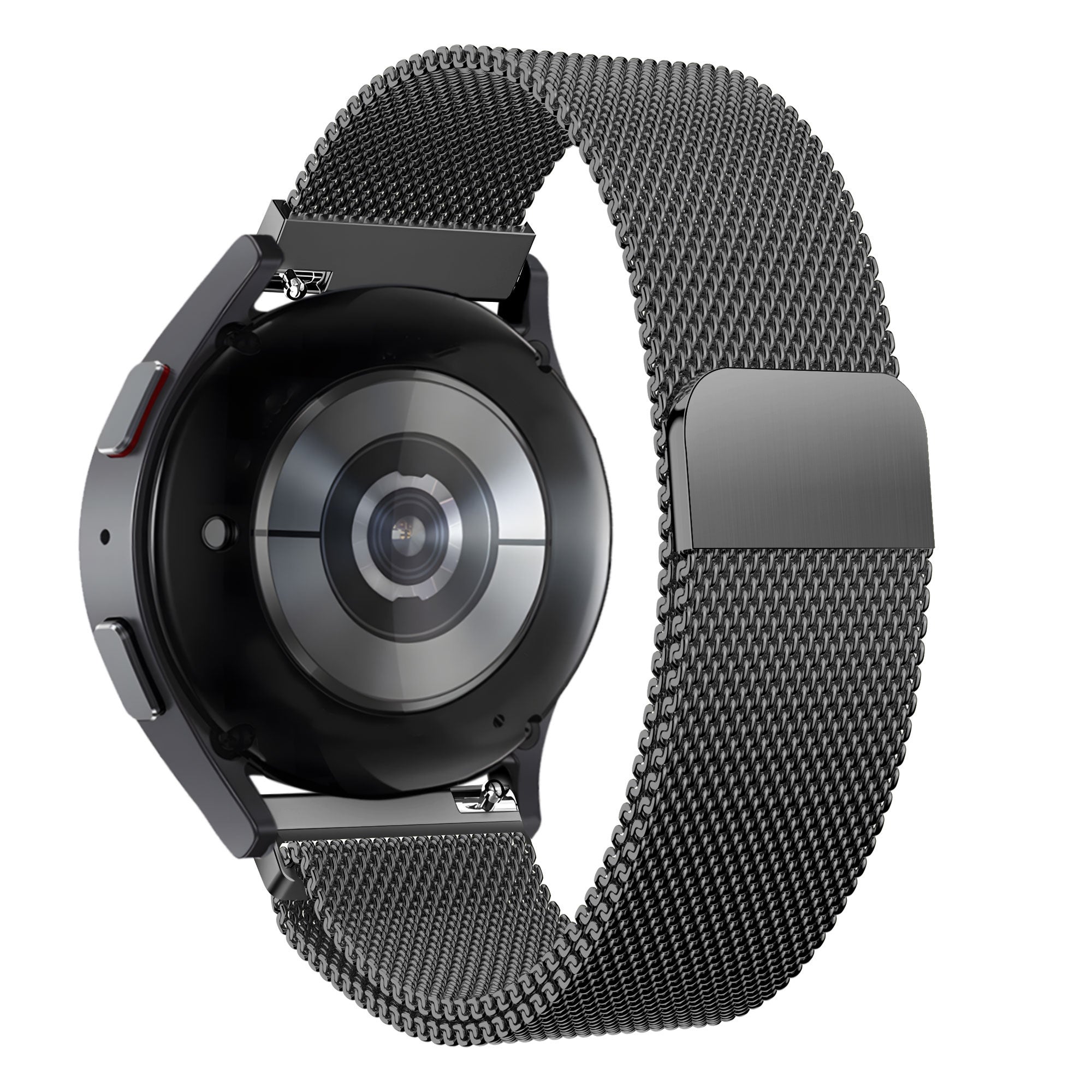 Bandz Amazfit Active 2 Milanese Loop Strap (Black)