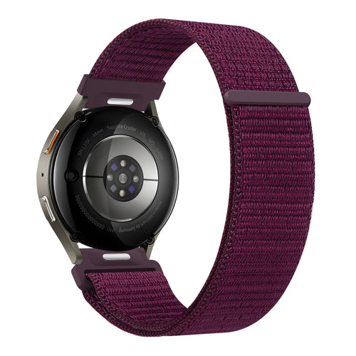 Bandz Huawei Watch GT 5 Pro - 42mm Nylon Strap 'Easy Fit' (Plum)