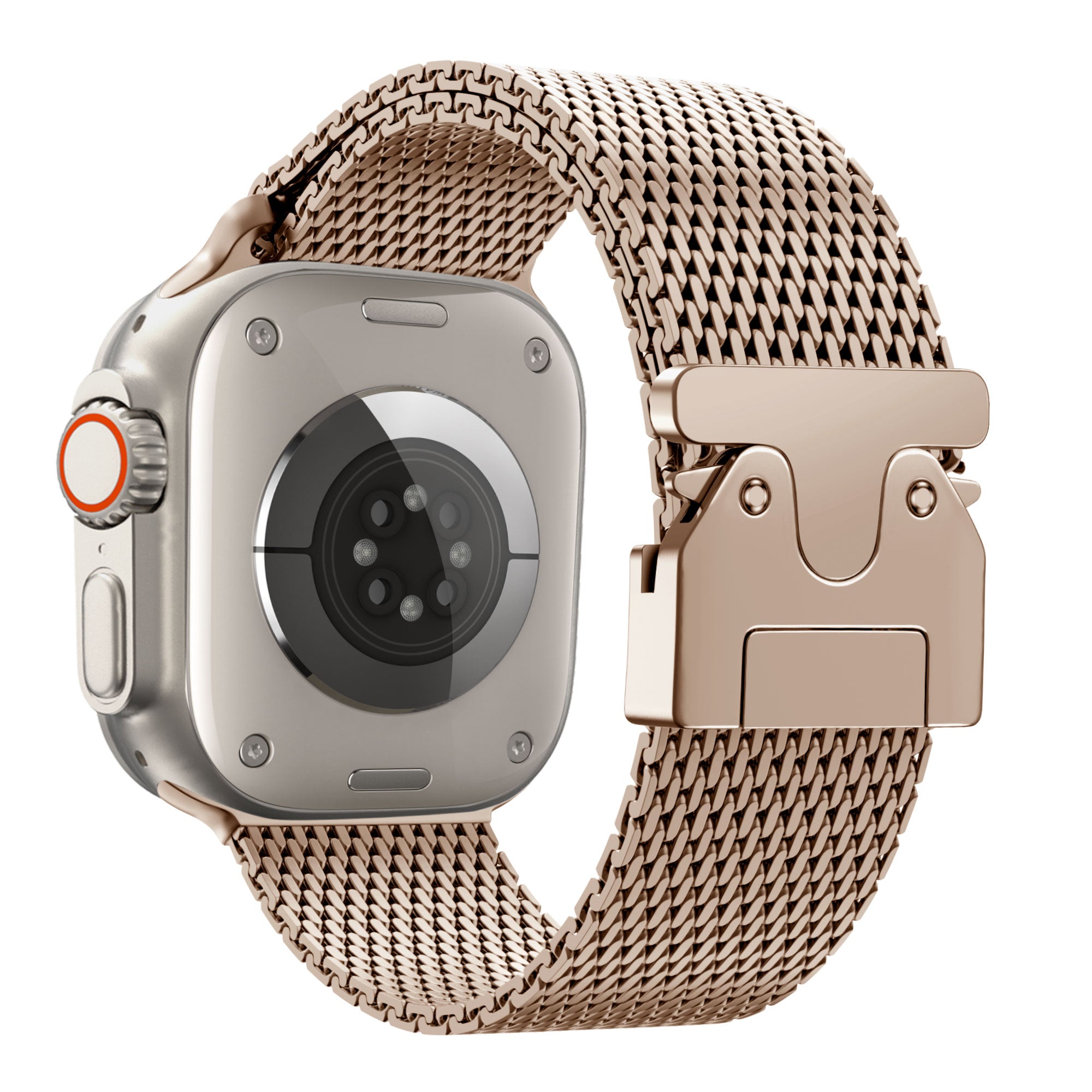 Apple Watch Milanese Loop Strap with P-Buckle (Rose Gold)