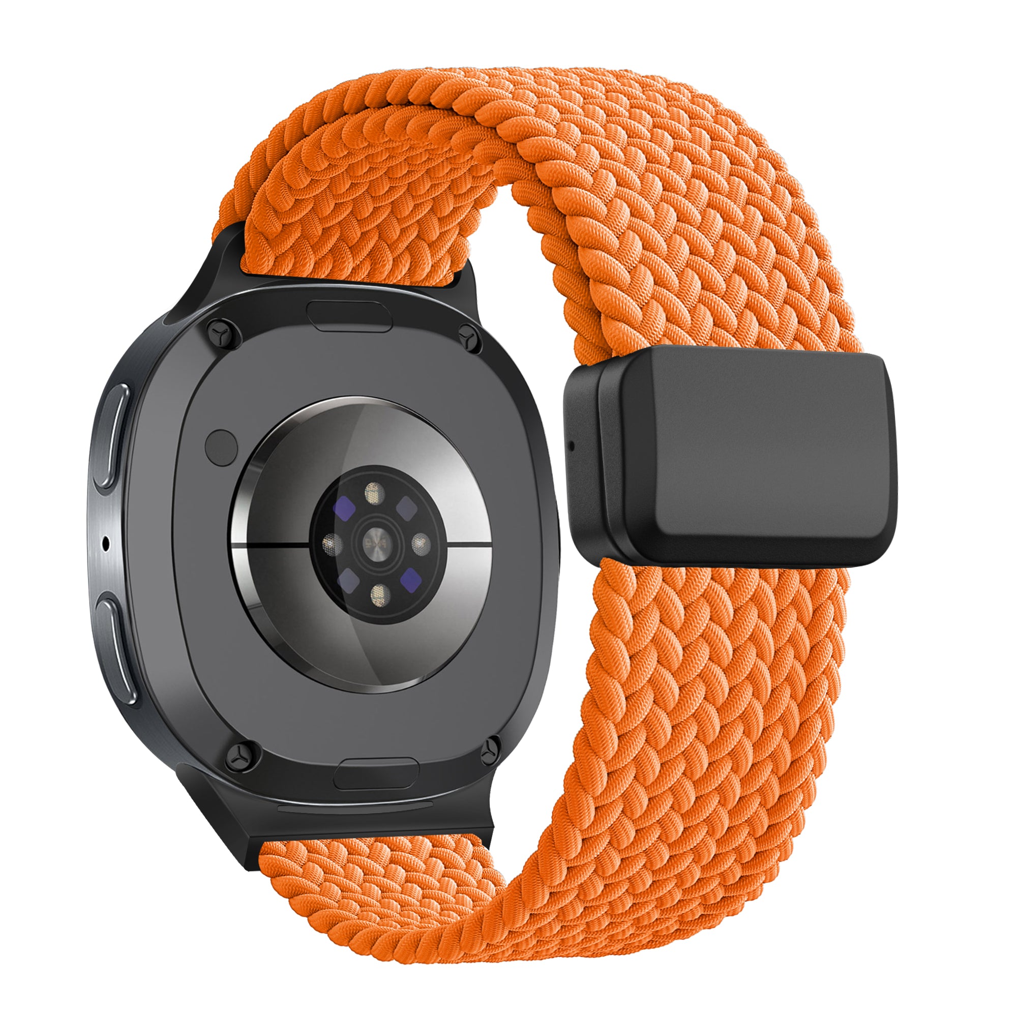 Bandz Samsung Galaxy Watch 8 - 44mm Magnetic Braided Strap (Orange)