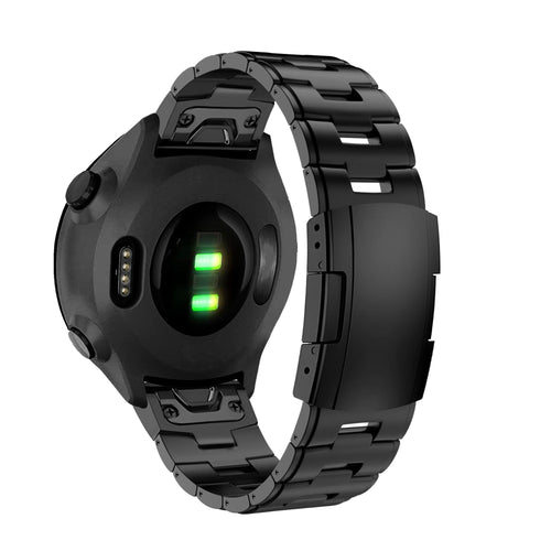 Bandz Garmin Approach S60 Titanium Link Strap (Black)
