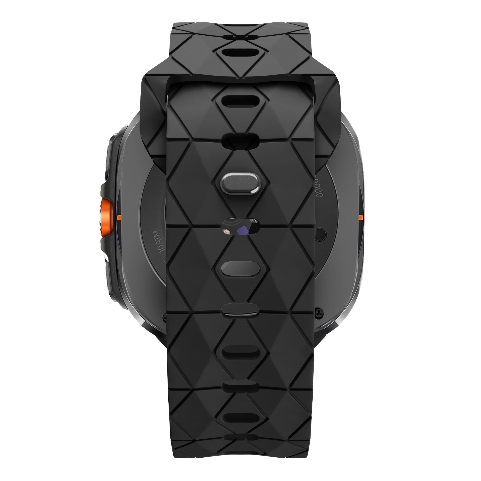 Bandz Samsung Galaxy Watch Ultra Silicone Strap 'Hexagons' (Black)