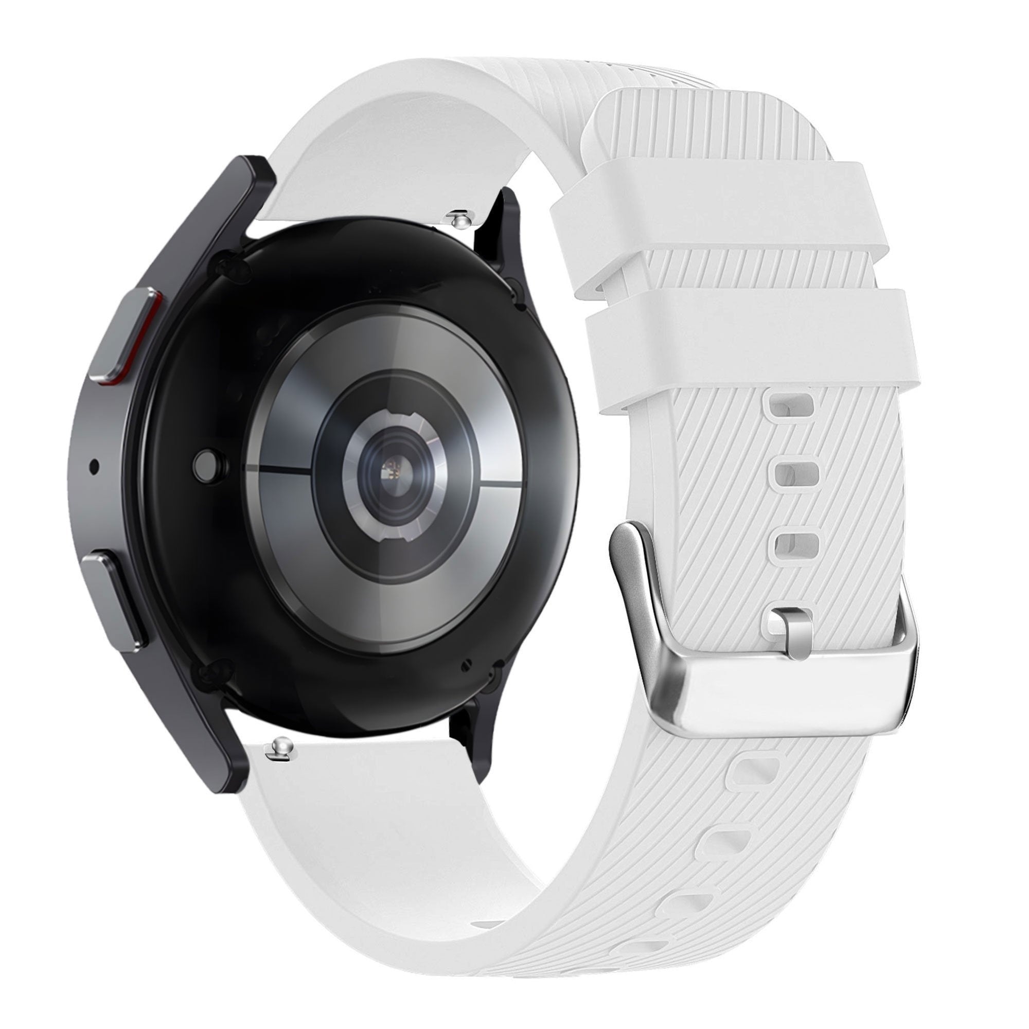 Bandz Amazfit Active 2 Silicone Strap 'Deluxe' (White)