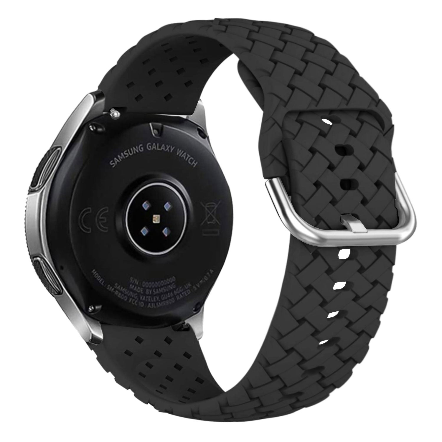 Coros Apex 42mm Braided Silicone Strap (Black)
