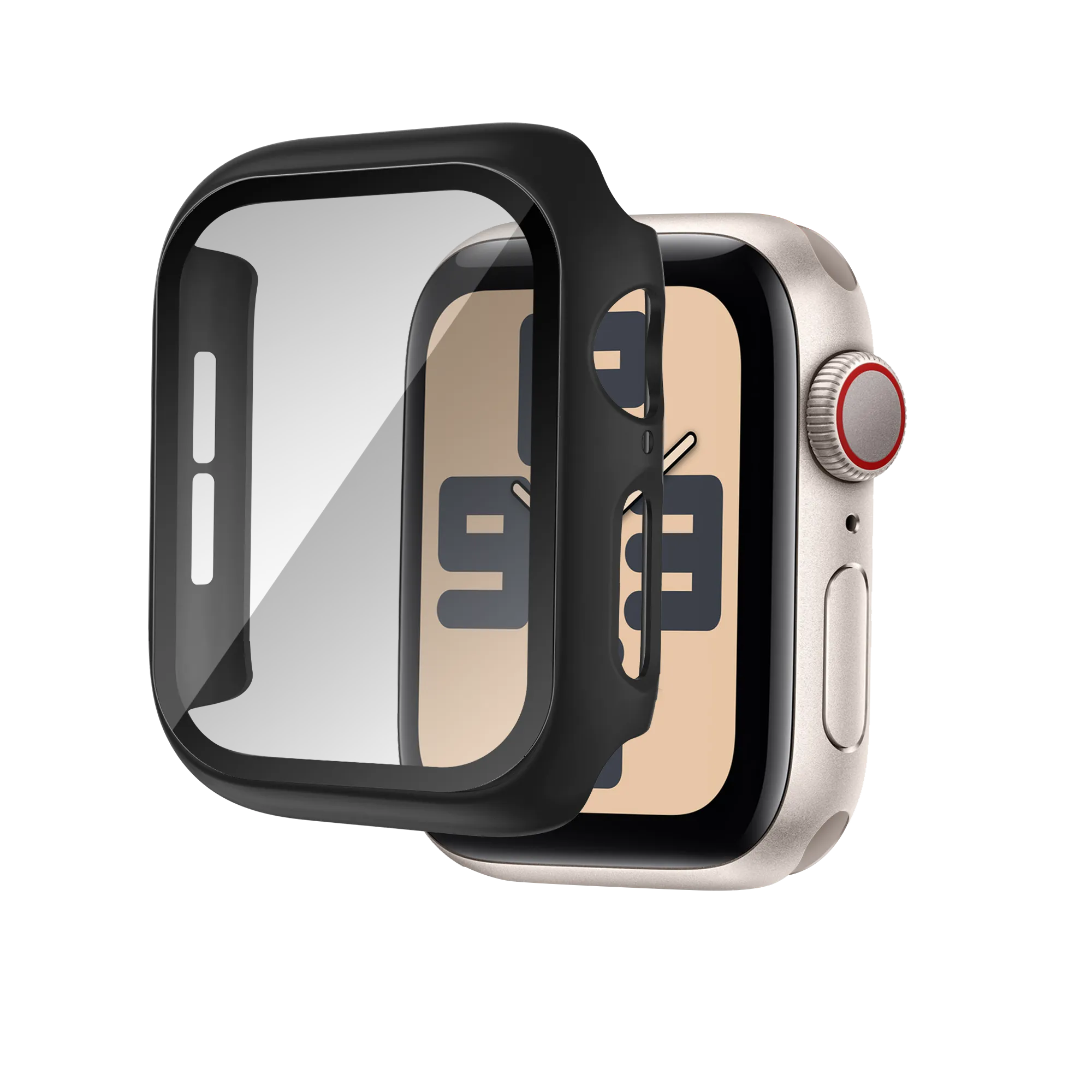 Bandz Apple Watch 10 & 11 PC Case with Glass (Black)