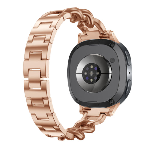 Samsung Galaxy Watch 8 - 44mm Steel Chain Strap (Rose Gold)