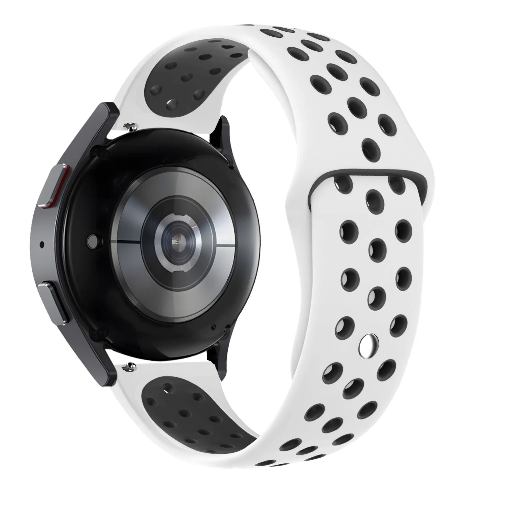 Bandz Pebble Round 2 - 20mm Sport Strap 'Deluxe' (White/Black)