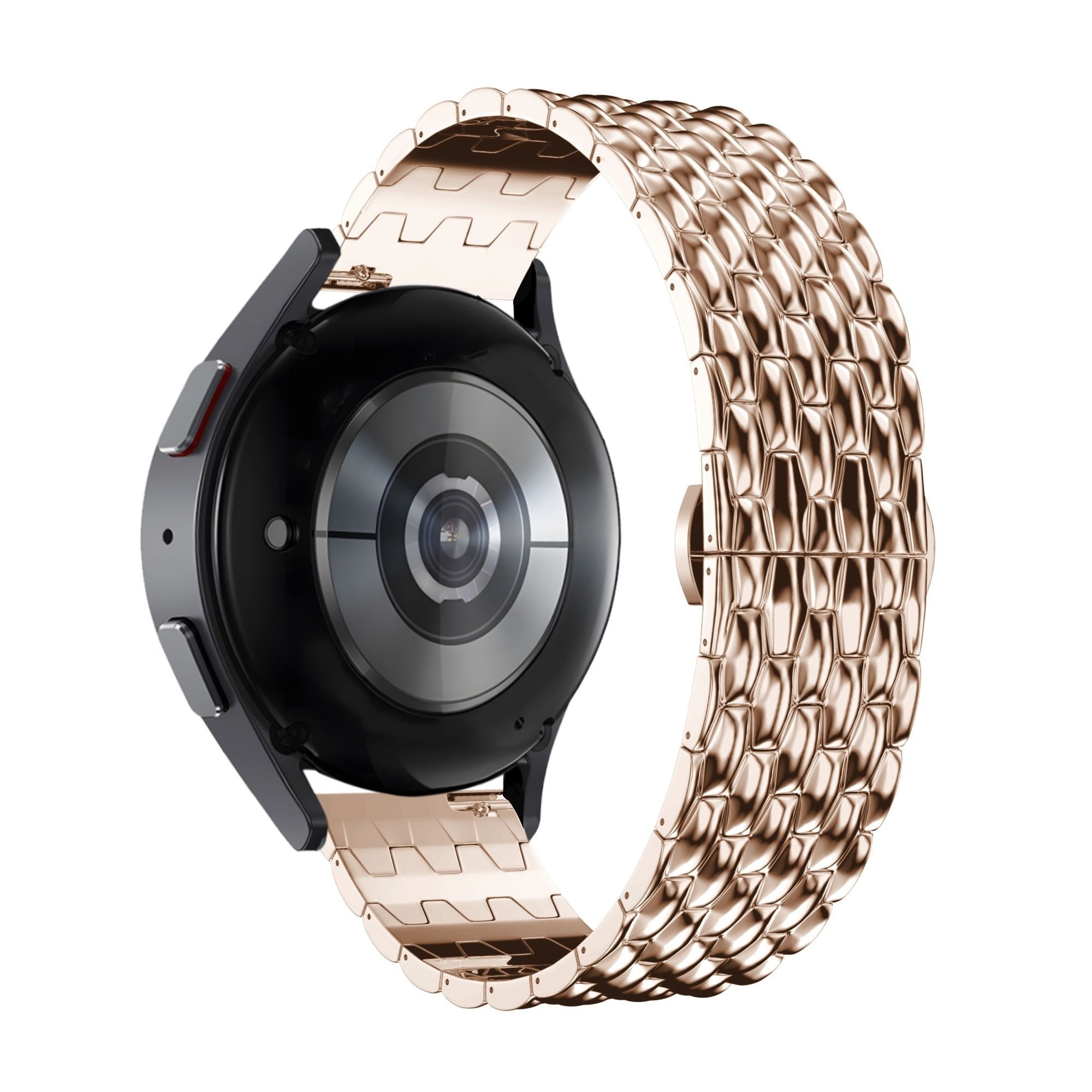 Bandz Amazfit Active 2 Steel Strap 'Dragon' (Rose Gold)