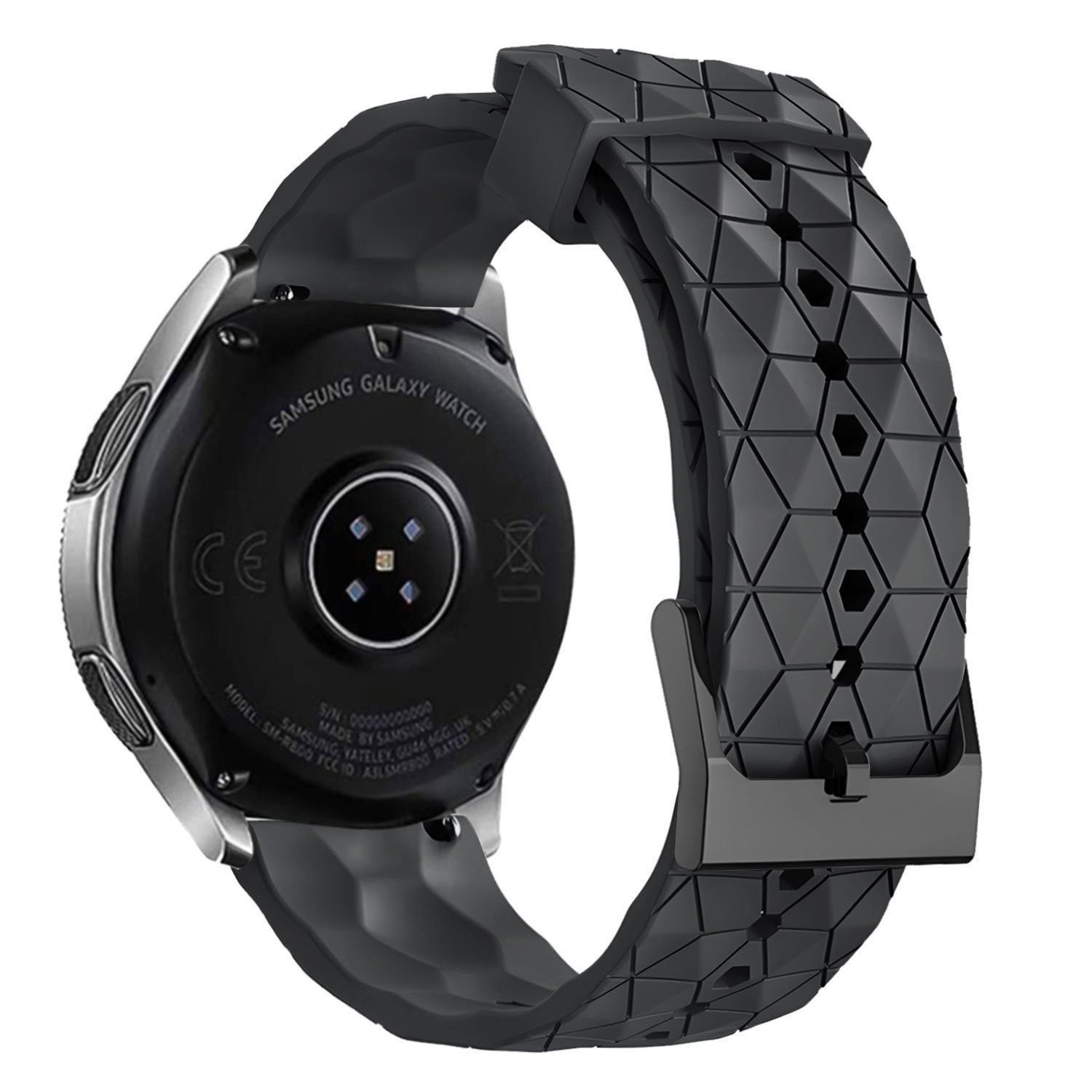 Redmi Watch 5 Lite Silicone Hexa Strap (Black)