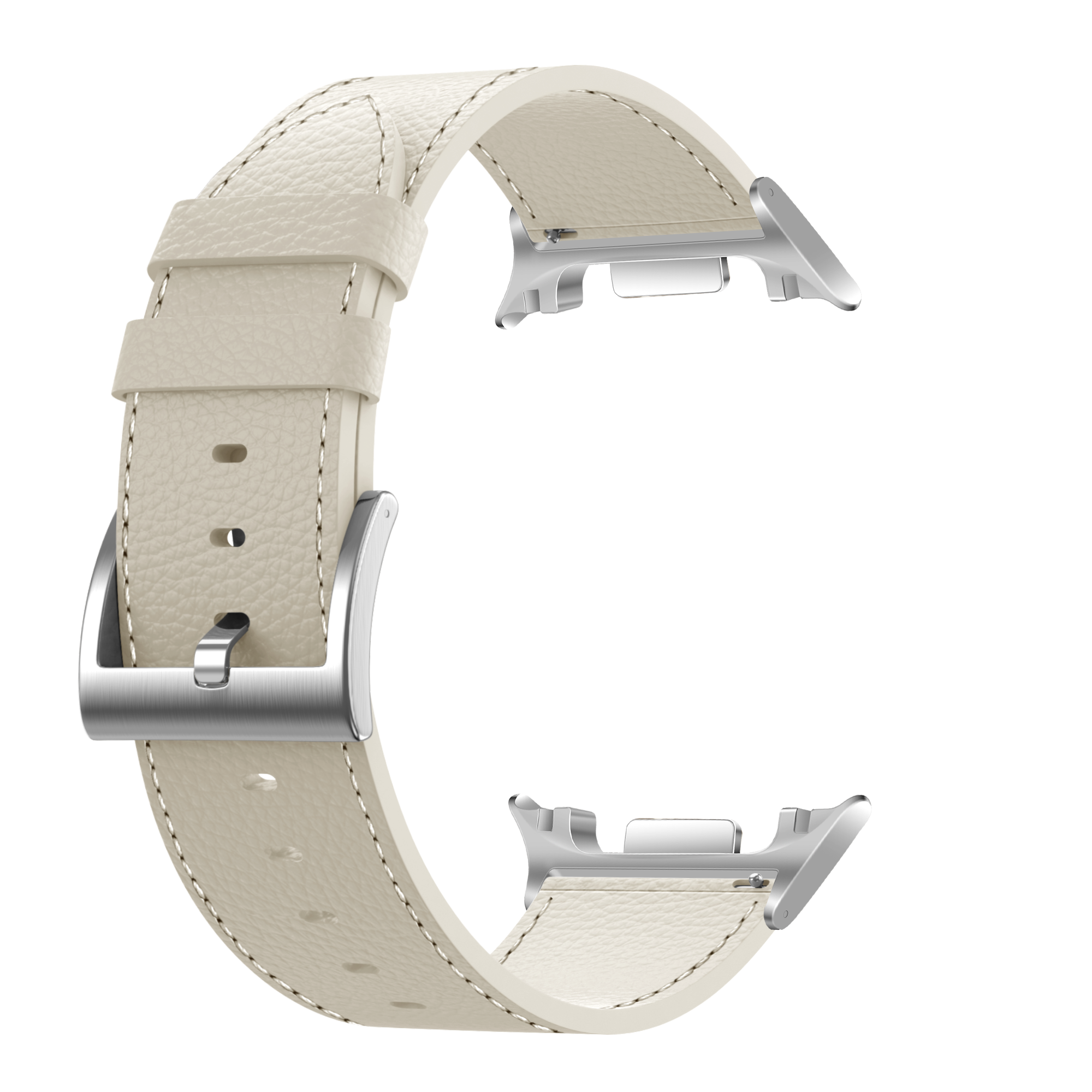 Samsung Galaxy Watch 8 - 40mm Leather Grain Strap (Beige)