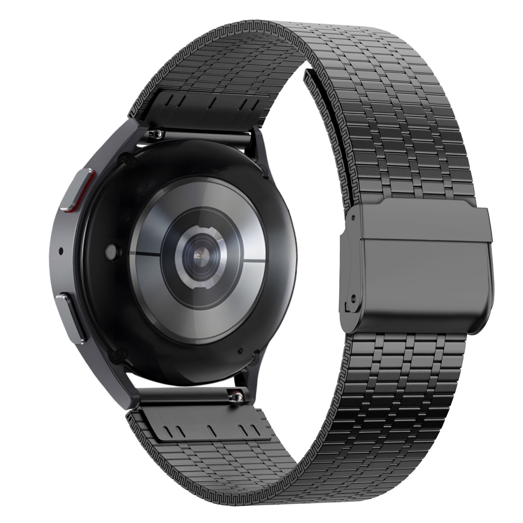 Bandz Amazfit Active 2 Adjustable Steel Strap (Black)