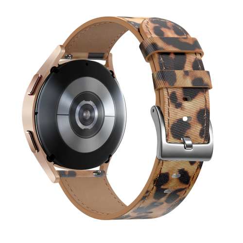xoxo Wildhearts Amazfit Active 2 Leather Strap (Leopard)