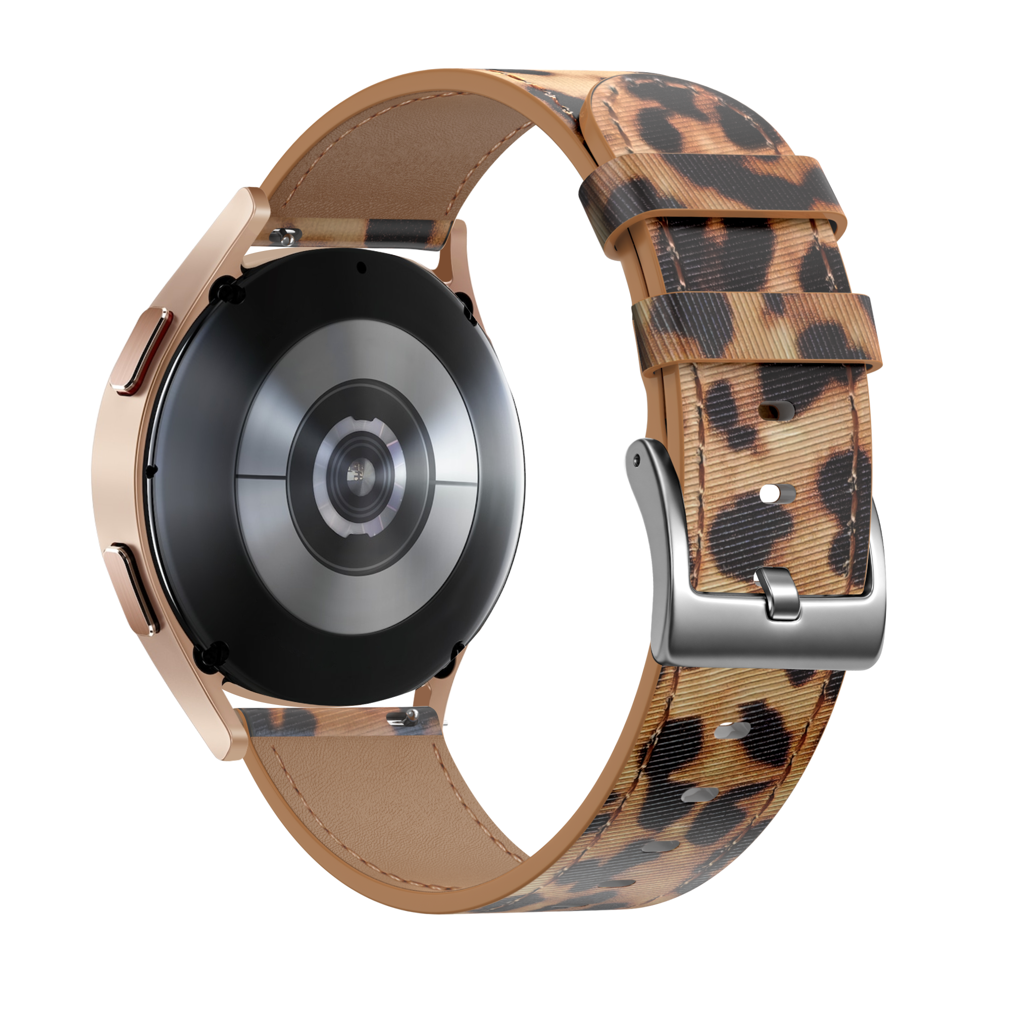 xoxo Wildhearts Amazfit Active 2 Leather Strap (Leopard)