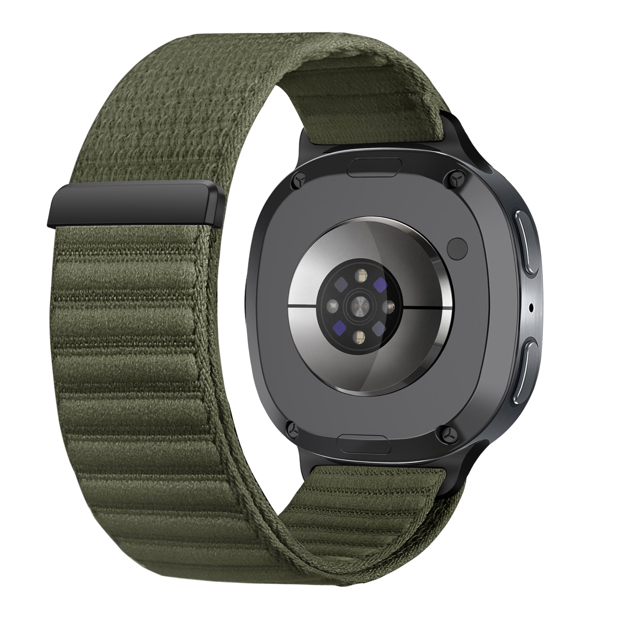 Samsung Galaxy Watch 8 Classic Wave Nylon Strap (Dark Green)
