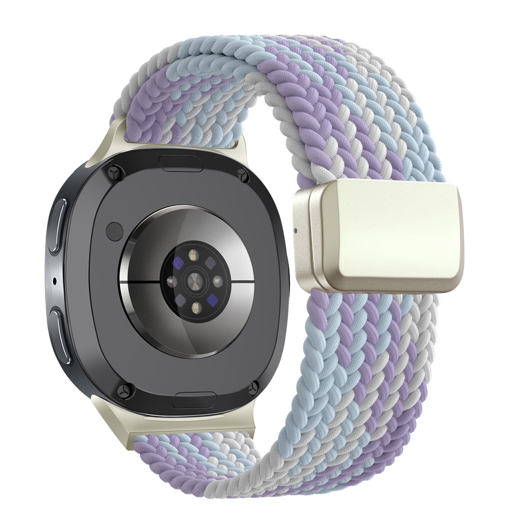 Bandz Samsung Galaxy Watch 8 - 44mm Magnetic Braided Strap (Purple Mix)