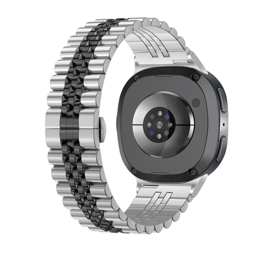 Samsung Galaxy Watch 8 Classic Jubilee Steel Strap (Silver/Black)
