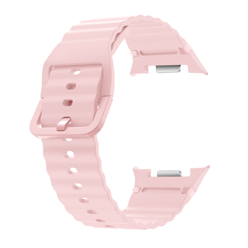Samsung Galaxy Watch 8 - 40mm Wave Silicone Strap (Pink)