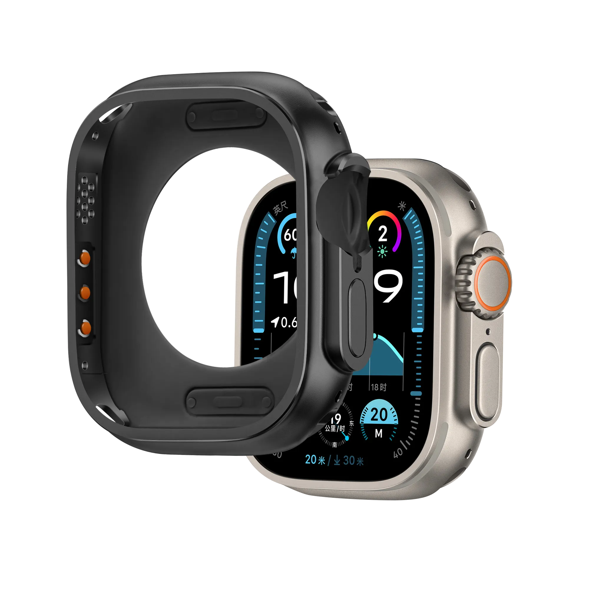 Bandz Apple Watch Ultra - 49mm Metal Case (Black)