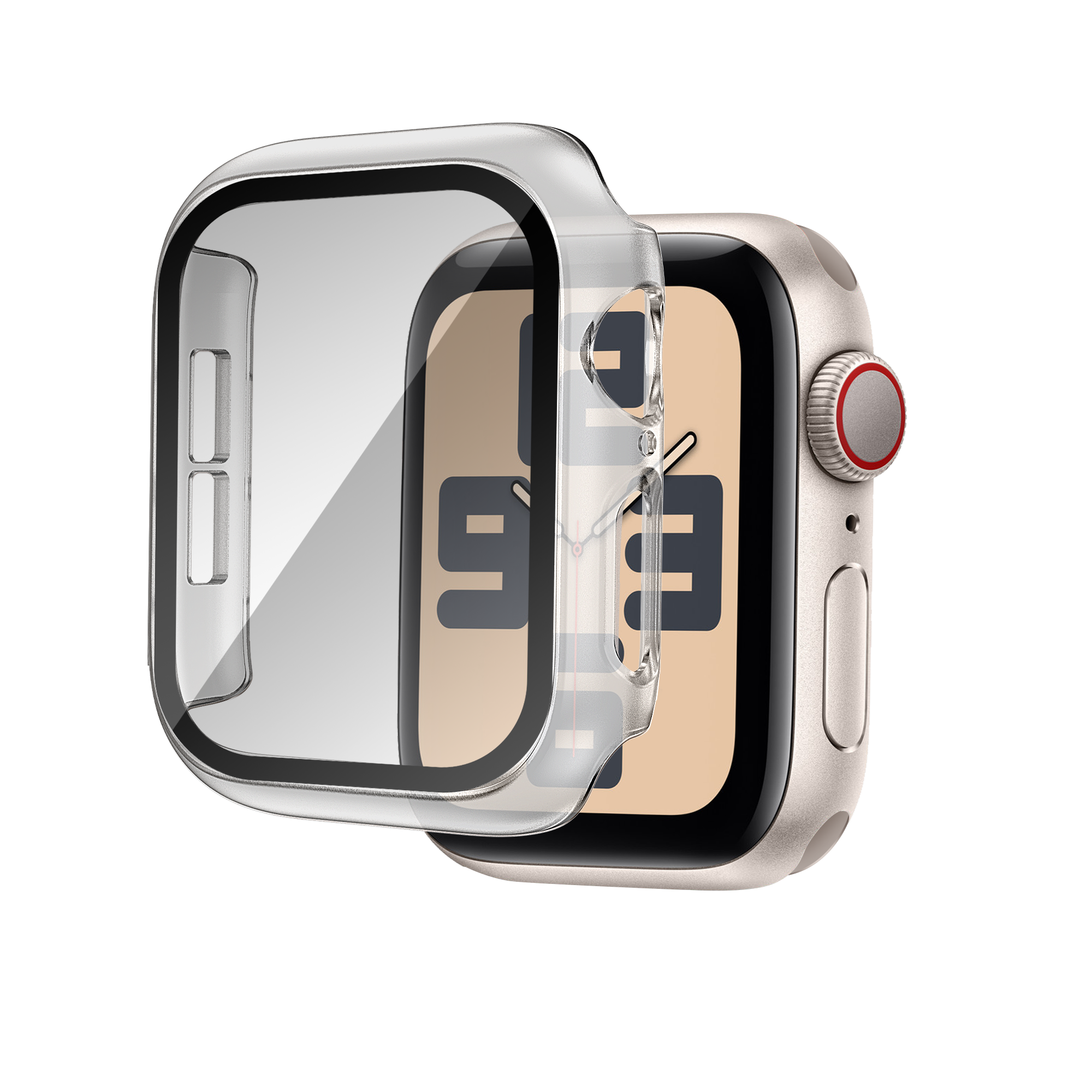 Bandz Apple Watch 10 - 42mm PC Case with Glass (Transparent)