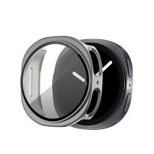 Bandz Samsung Galaxy Watch 8 - 44mm PC Cover with Glass (Titanium Gold)