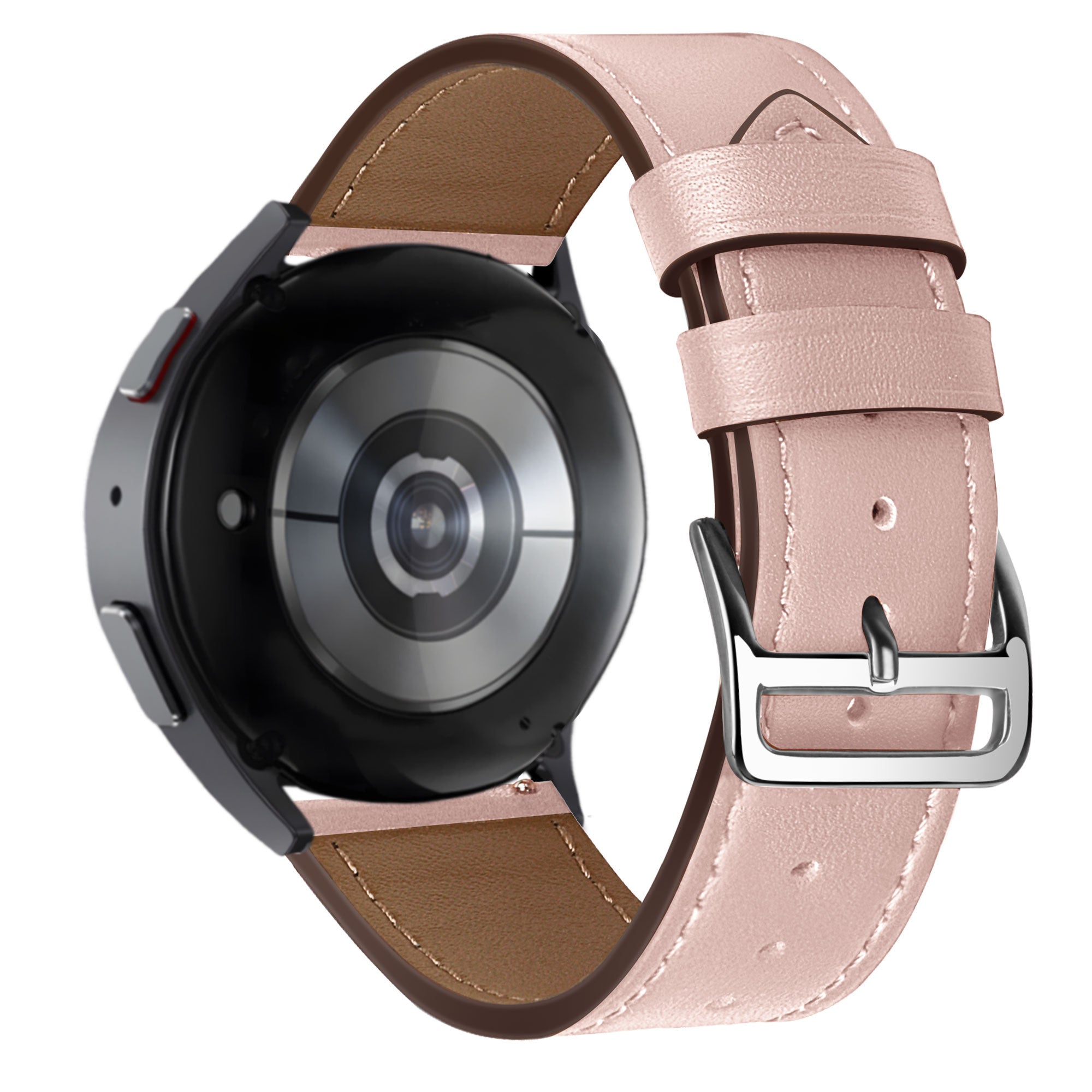 Bandz Amazfit Active 2 Leather Strap 'Deluxe' (Pink)