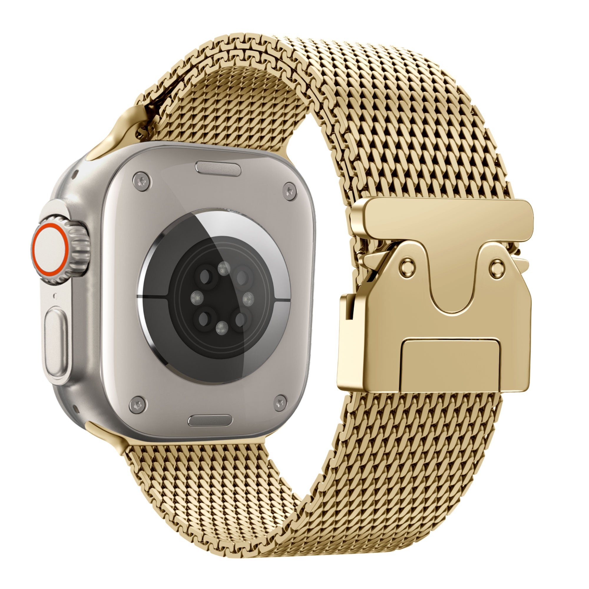 Bandz Apple Watch Milanese Loop Strap with P-Buckle (Gold)