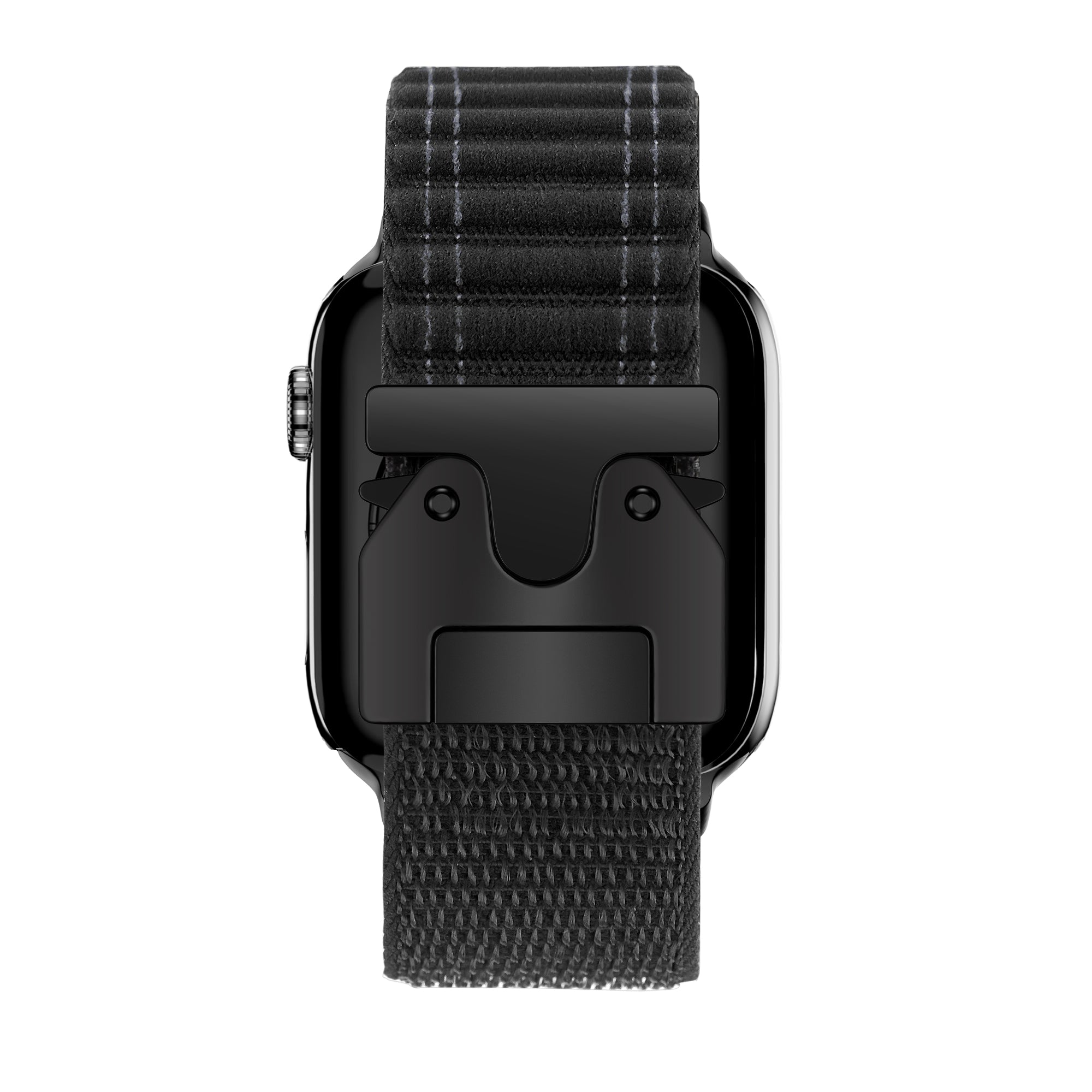 Bandz Apple Watch Nylon Strap 'Deluxe' with P-Buckle (Black)