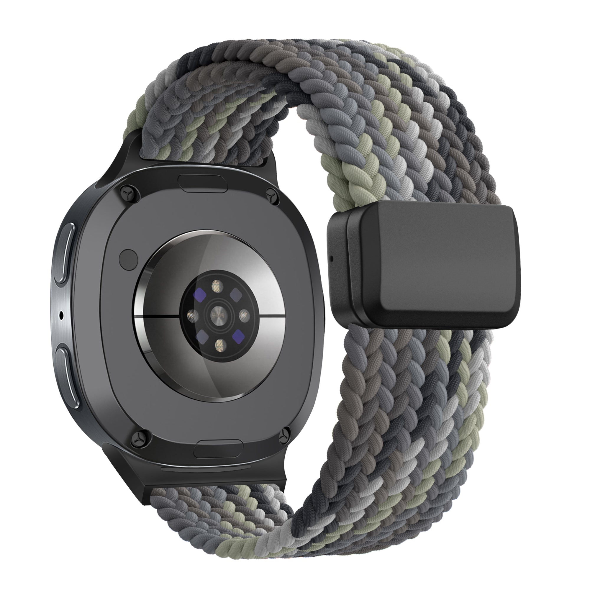 Bandz Samsung Galaxy Watch 8 - 44mm Magnetic Braided Strap (Mandala Black)
