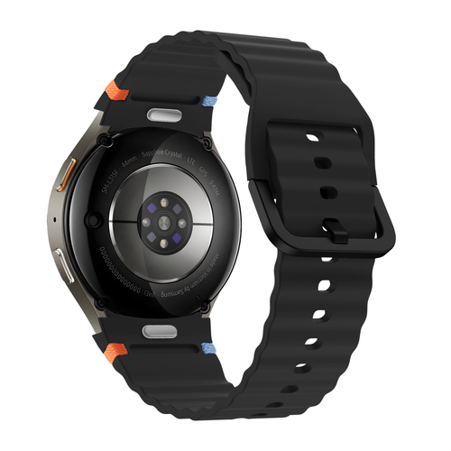 Bandz Samsung Galaxy Watch FE Wave Strap 'Easy Fit' (Black)
