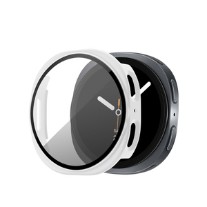 Bandz Samsung Galaxy Watch 8 - 40mm PC Cover with Glass (White)