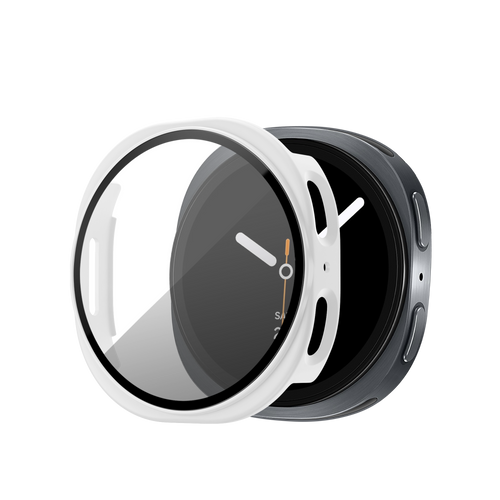 Bandz Samsung Galaxy Watch 8 - 40mm PC Cover with Glass (White)