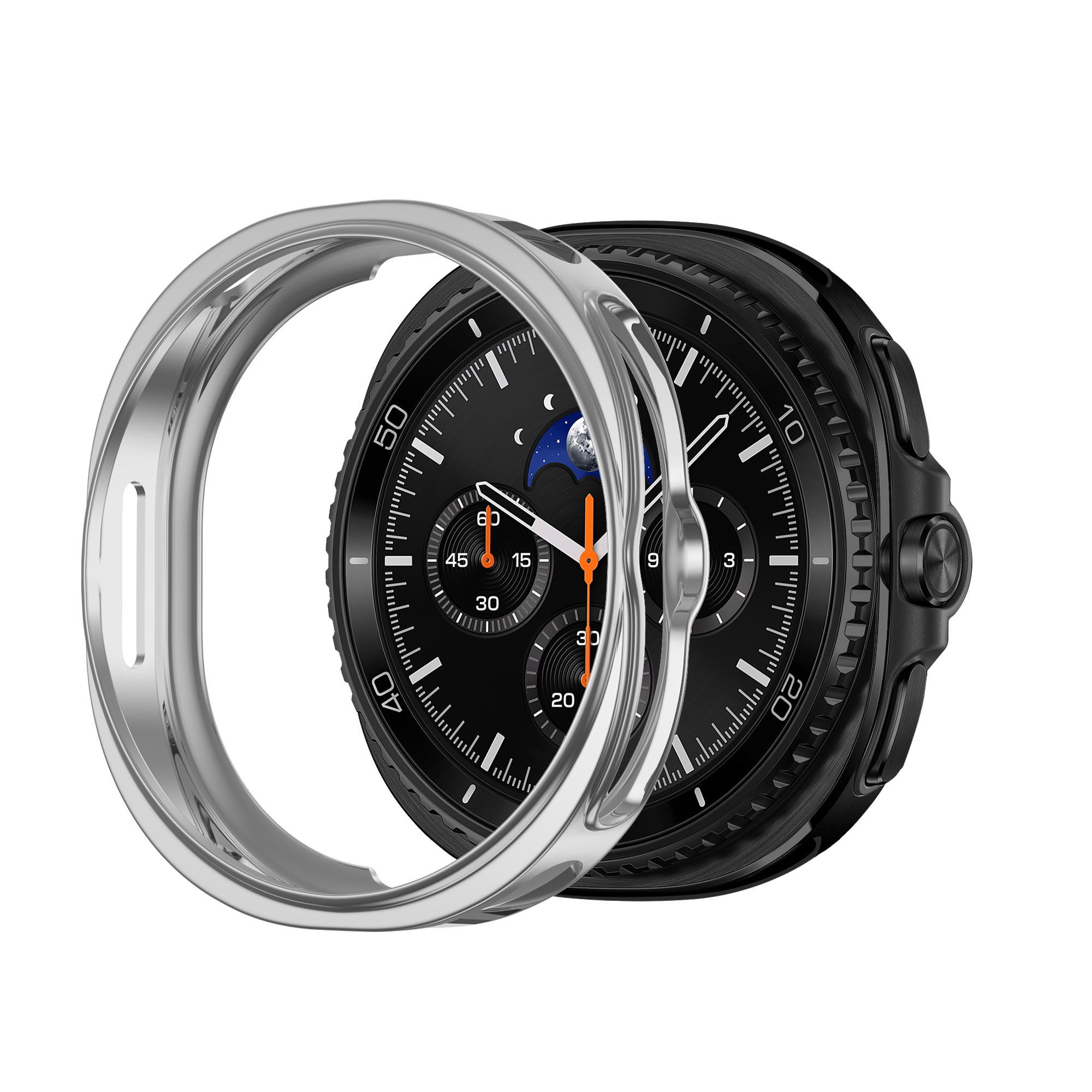 Bandz Samsung Galaxy Watch 8 Classic TPU Cover (Silver)