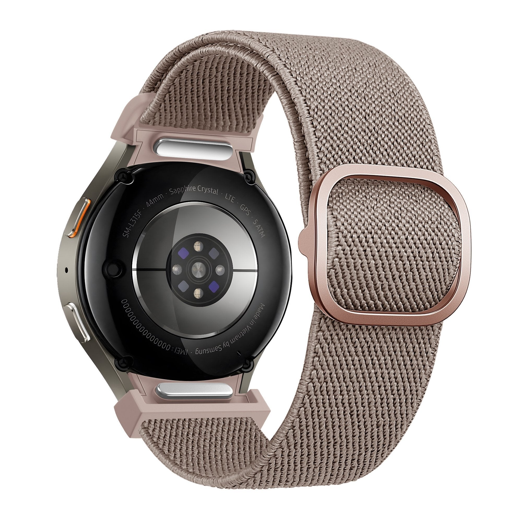 Bandz Samsung Galaxy Watch 4 Classic 46mm Elastic Strap 'Easy Fit' (Milk Tea)