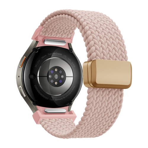 Bandz Samsung Galaxy Watch 6 Classic - 47mm Braided Strap 'Easy Fit' (Pink)