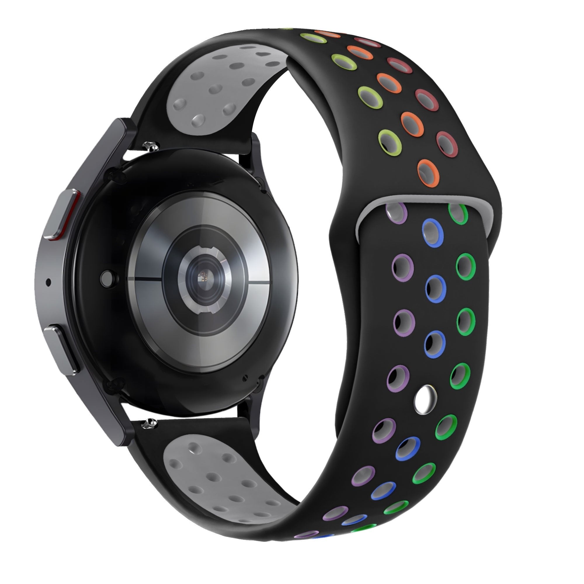 Bandz Coros Apex 42mm Sport Strap 'Deluxe' (Black/Rainbow)